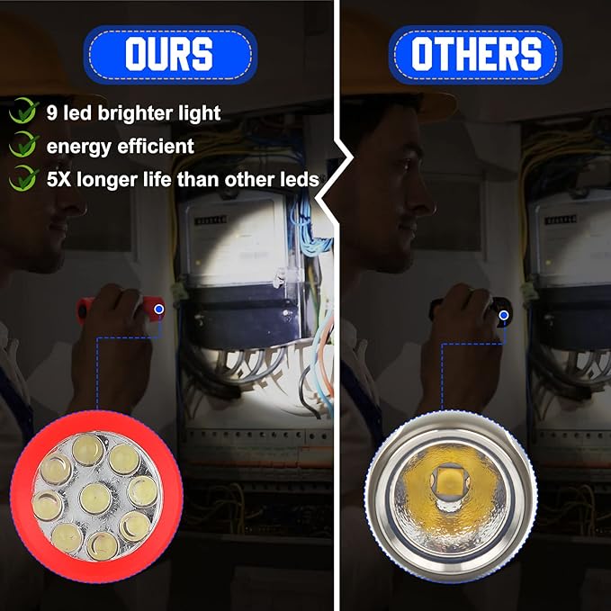 Riakrum 60 Pack 9 LED Flashlight Bulk Small Plastic Handheld Flashlights with Lanyard for Home School Night Reading Emergency Christmas Gifts, AAA Batteries Included(Fresh Color)