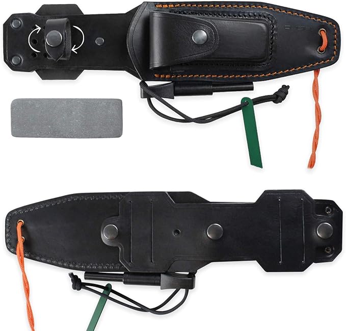 iFIELD Survival Knife Workout MOVA Satin Blade, Includes Sheath, Survival Knife, Camping Tool for Fishing, Hunting, Sport Activity