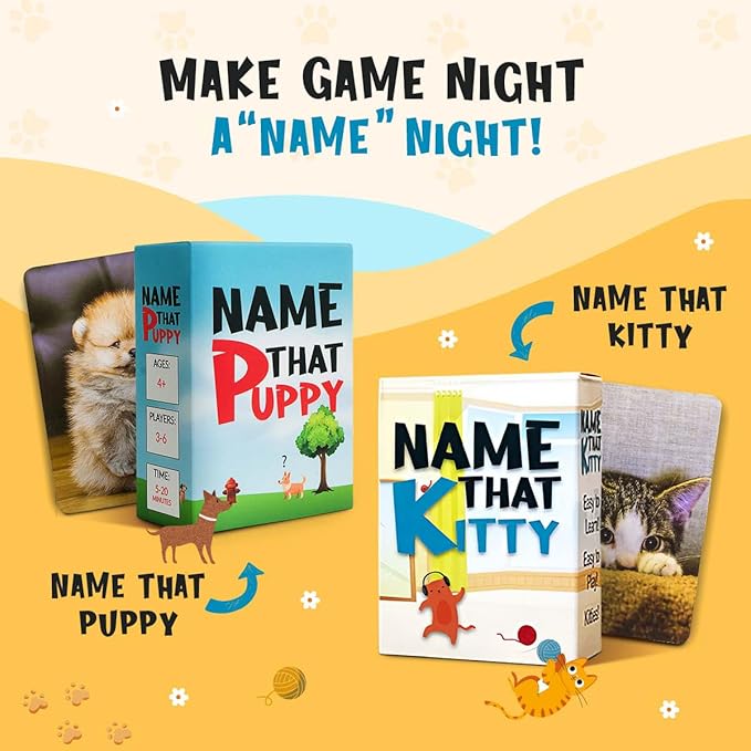 Name That Kitty - Cat Card Game for Kids 8-12 is Great for Cat Crafts, Cat Games, and Cat Memory Fans! Fun for Families, 9-Year-Old Girl Gifts, Cat Toys for Kids, or Cat-Themed Toys for Girls 6-8