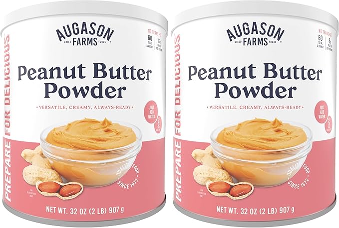 Augason Farms Peanut Butter Powder 2 lbs No. 10 Can