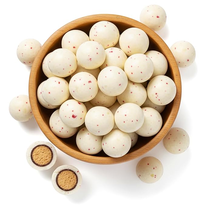NY Spice Shop Peppermint Twist Chocolate Malt Balls Party Decorations - 8 Ounce Malted Milk Ball Candy Birthday Gifts - Chocolate Malted Milk Balls - Dark Chocolate Malt Ball Holiday Snacks