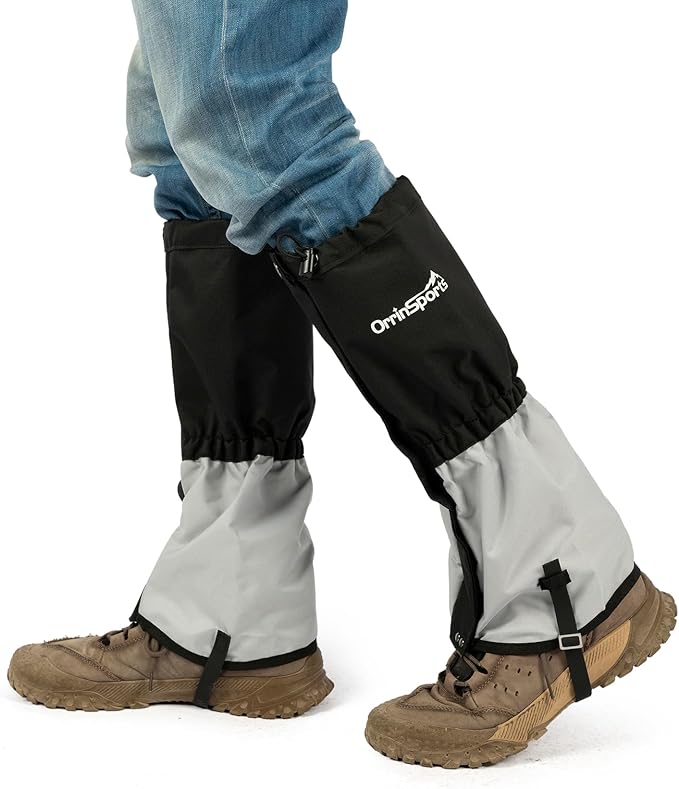 Waterproof Hiking Gaiters, Outdoor Snow Boot Gaiters