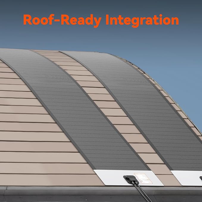 RICH SOLAR MEGA 80W CIGS Flexible Solar Panel Ultra-Light Thin-Film High Efficiency Easy Install for RV, Boat, Off-Grid