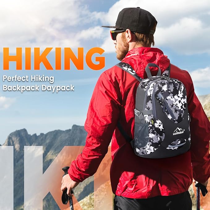 sunhiker Small Cycling Hiking Backpack Water Resistant Travel Backpack Lightweight Daypack M0714 (20-25L)