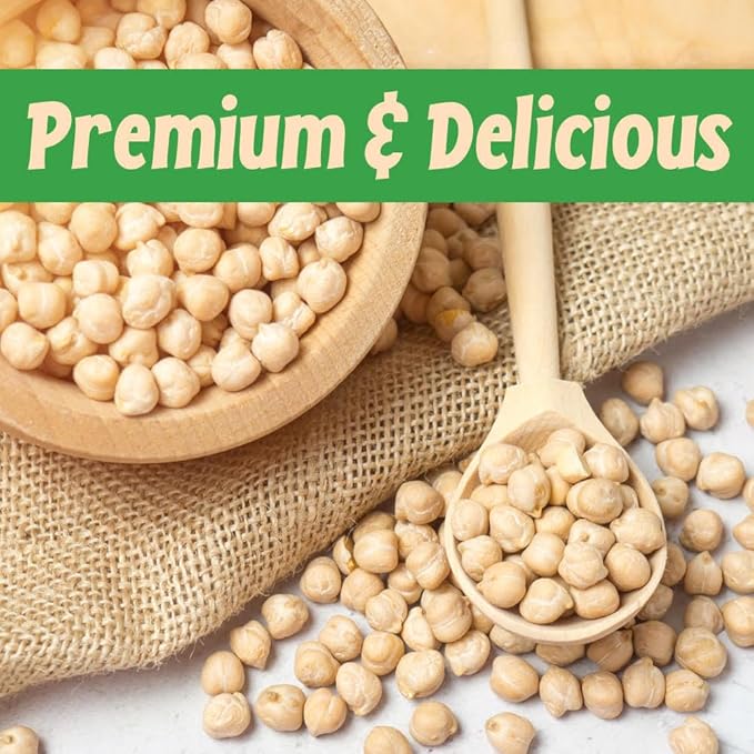 Sincerely Nuts Roasted and Unsalted Chickpeas (5 LB) Plant-Based Protein-Garbanzo Beans-Great Snack or Side Dish Alternative-Vegan, Kosher & Gluten-Free-Perfect Meal Addition for the Whole Family