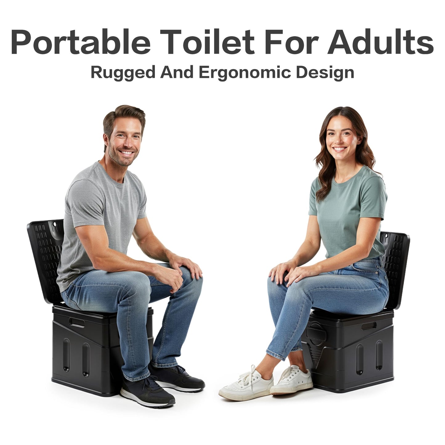 Portable Toilet,Camping Toilet Have Small Foldable Size. It is Compact Portable Toilet for Adults