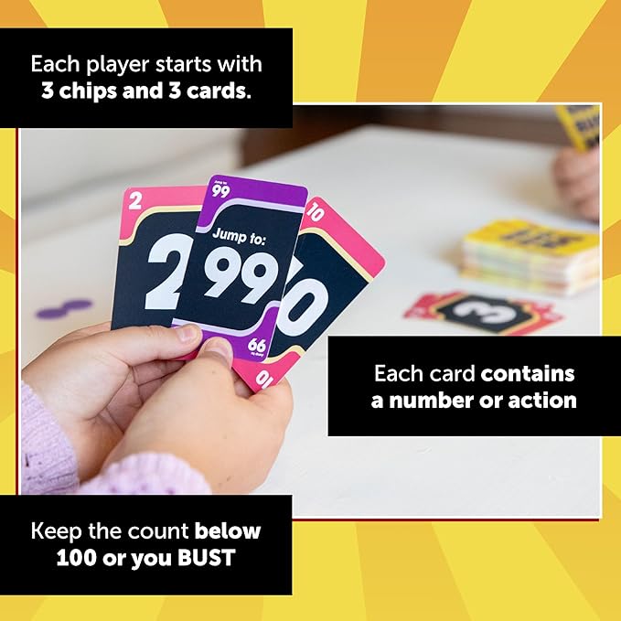 Continuum Games Don't Bust 100 Family Board Game for 3-6 Players Ages 6 and Up