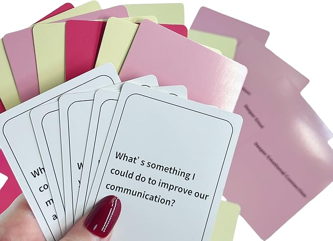 Adults Couples Edition Card Game for Date Nights, Game Nights, Road Trips, 150 Conversation Cards for Couples with Cards Storage Box Free, 2 Players