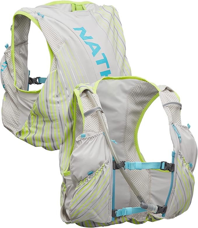 Nathan Unisex Pinnacle Race Vest w/ 12L Hydration Pack, Running Vest with Water Bladder, Hydration Vest for Running Women, Water-Resistant, Moisture Wicking