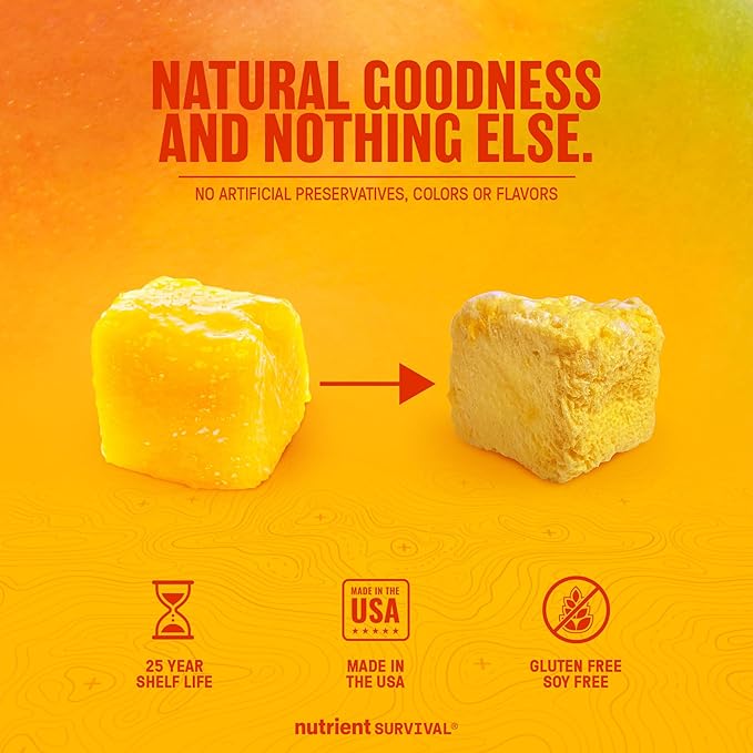 Freeze-Dried Mangoes ??#10 Can | 25-Year Shelf Life | Emergency Food Storage & Snacking