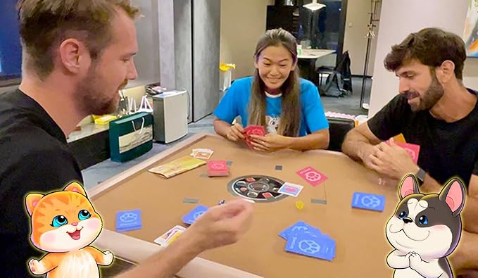 PAWSUM Trading Card Game for Families and Kids Ages 7+ | Cute Dogs and Cats Pets Cartoon Board Game | 2-4 Players | Fun Family Game Night