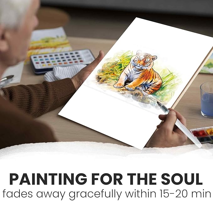 QUOKKA Dementia Activities for Seniors - Water Painting Alzheimers Products for Elderly - Reusable Activity Kits for Dementia Patients - Tropics Wildlife Relaxing Set