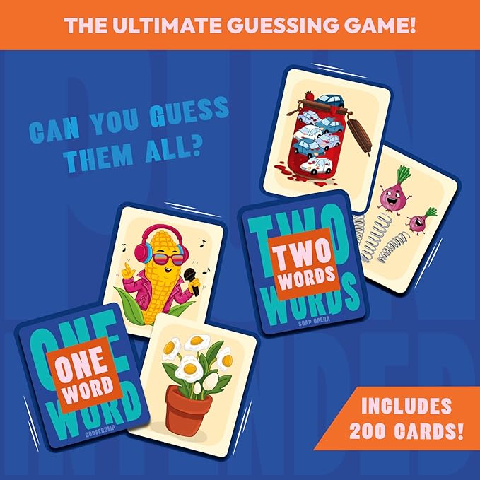 Pun Intended - Hilarious Picture Guessing Card Game for Families & Adults, Fast-Paced Wordplay Fun, Gifts for Pun & Game Lovers, 2-10 Players