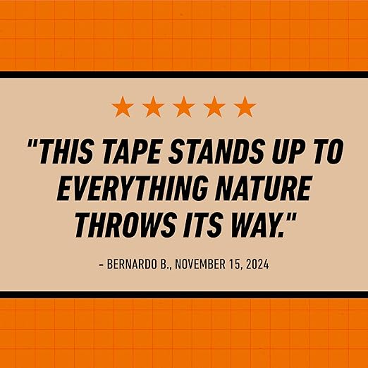 Gorilla All Weather Duct Tape, Black, 1.88" x 25 yd (Pack of 2) - UV and Temperature Resistant Waterproof Tape for Outdoor Repairs