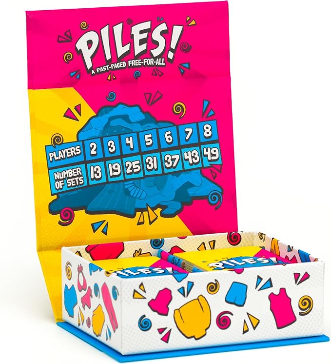 Piles ??Card Games ??Family Games ??for Kids 8 and Up ??for Adults ??Family Game Night ??Travel & Memory Game ??Party Games ??10 Mins
