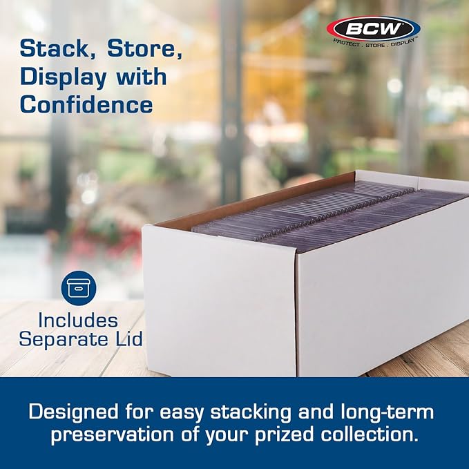 BCW 10ct Graded Shoe Box - Card Storage Holds 300 Toploaders & 100 Graded Cards