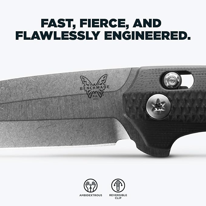 Benchmade - Vector 495 EDC Knife with Black G10 Handle (495)