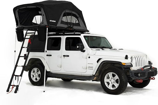 ILANDER Rooftop Tent, Hard Shell, SUV & Truck Camping, Foldable Rooftop Tent with Ladder, Waterproof & UV-Resistant 2-3 Person, 1.4M