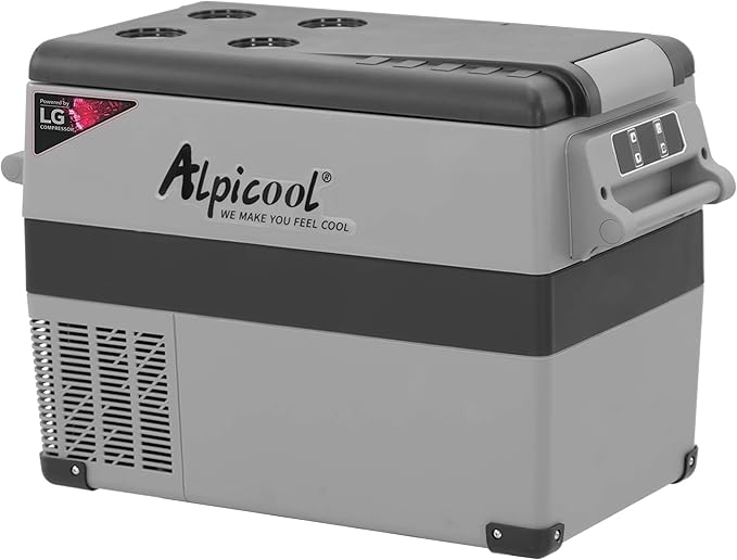 Alpicool LGCF45 Portable Refrigerator 12 Volt Car Freezer 42 Quart Mini Fridge Freezer (-4℉~68℉) for Truck, RV, Vehicle, Travel, Outdoor -12/24V DC