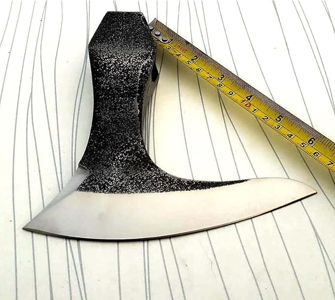 WHS201 Viking Axe Head, Custom Hand Forged Viking Axe Real Head, Tomahawk Viking Hatchet Beared Camping Axe Blade, 5160 HIGH Carbon Steel Blade, Viking Gift for Him - Christmas Gift (Ragnar)