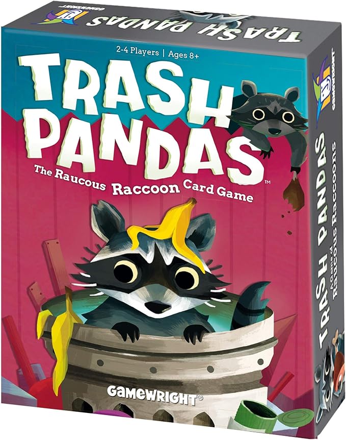 Gamewright - Trash Pandas - The Raucous Raccoon Push-Your-Luck Card Game, Ages 8+, 2-4 Players