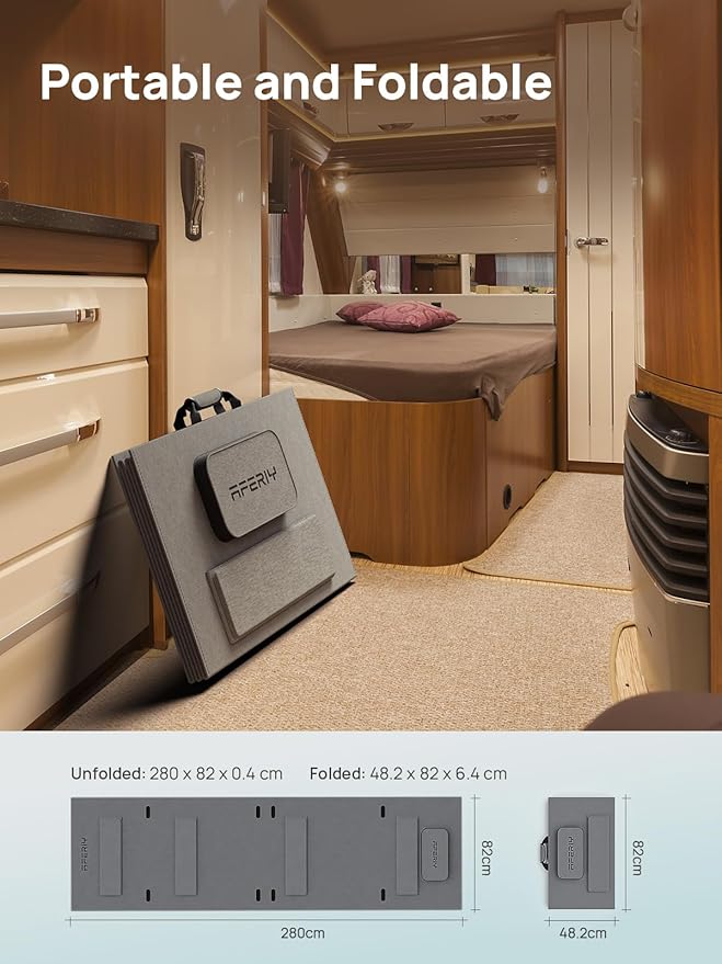 AFERIY P210 2400W Portable Power Station with 400W Solar Panel, 2048Wh LiFePO4 Battery Backup with AC & Solar Charging, Quiet Generator for Home Use, Outdoor Camping, RV, Emergency Power Supply