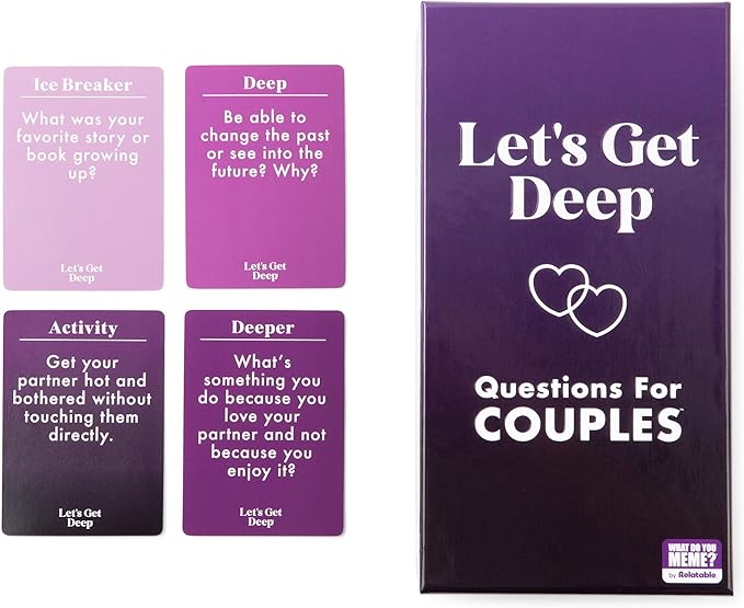 WHAT DO YOU MEME? Let's Get Deep - Conversation Cards for Couples, Love Language Card Game