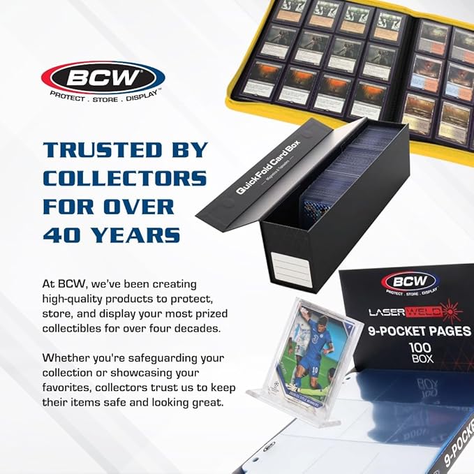 BCW 3ct Graded Shoe Box - Card Storage Holds 300 Toploaders & 100 Graded Cards
