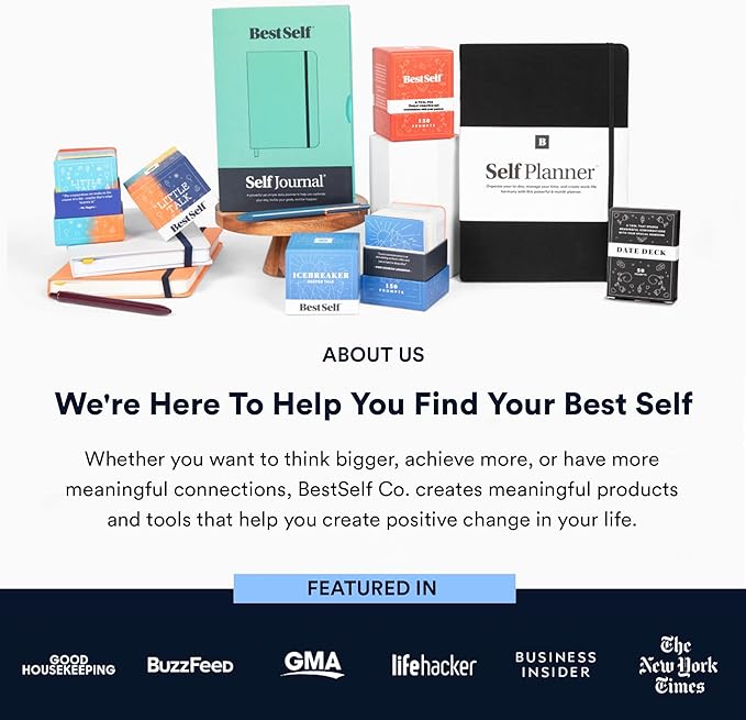 BestSelf Family Talk Deck - 50 Prompt Card Game for Family Game Night, Fun and Engaging Family Game for Kids and Adults, Perfect