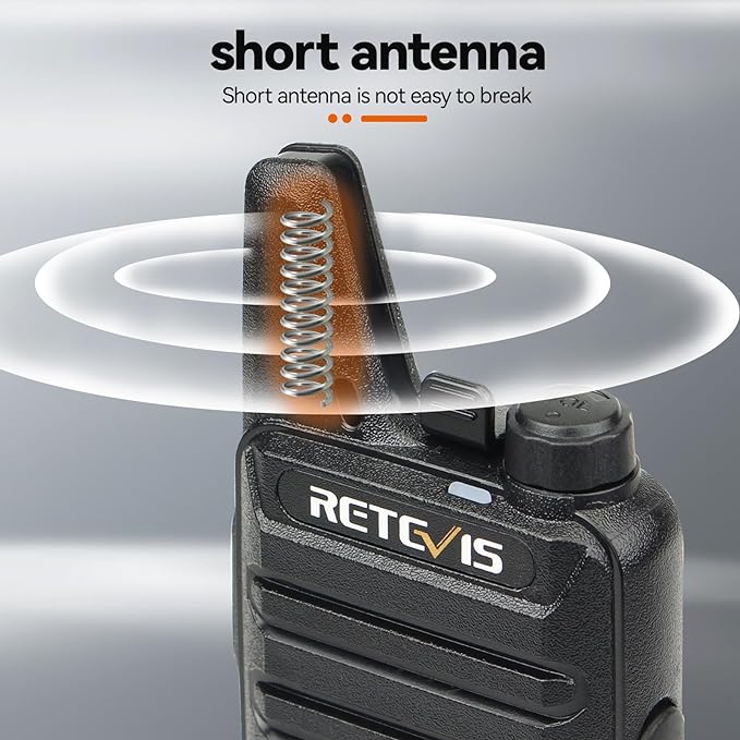 Retevis RT22 Two Way Radio Long Range Rechargeable,Portable 2 Way Radio, USB-C Charging, Handsfree Walkie Talkies for Adults Cruise Hiking Camping(4 Pack)