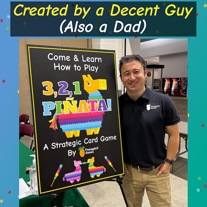 3, 2, 1 Piñata! - A Card Game of Candy Chaos with Take-That Gameplay | Fast-Paced & Easy to Learn | Fun Family Game Night Card Game for Families and Kids