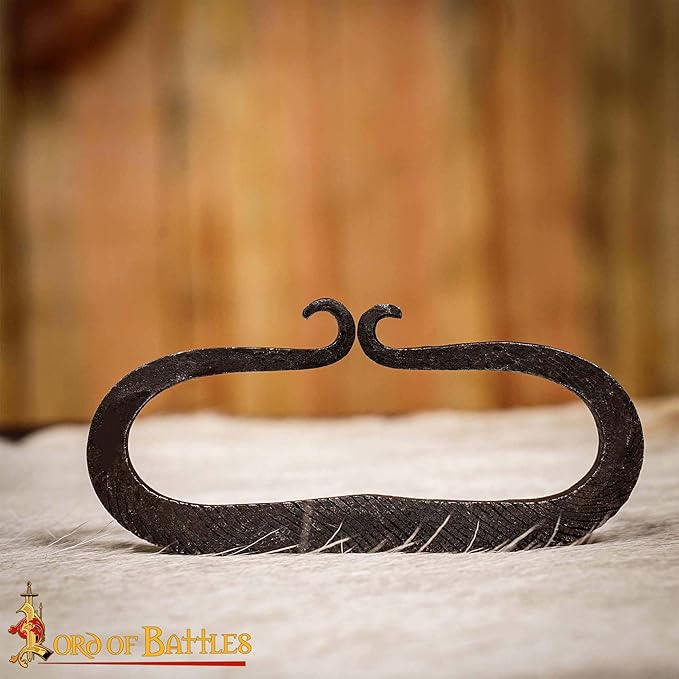 Lord of Battles Medieval Hand Forged Sturdy Iron Fire Striker Natural Finish Medieval Historical Reenactments Fully Functional Camping Accessory