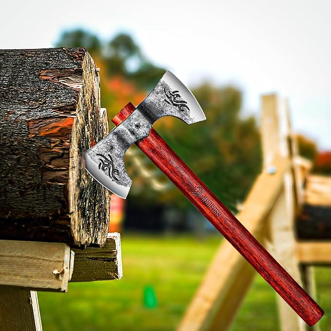 NEDFOSS Thor 16" Throwing Axe 2 Pack, Professional Throwing Axes and Tomahawks. Perfect for Axe Throwing Game for Backyard, Recreation, Competition, Gifts for Men Women(2pcs)
