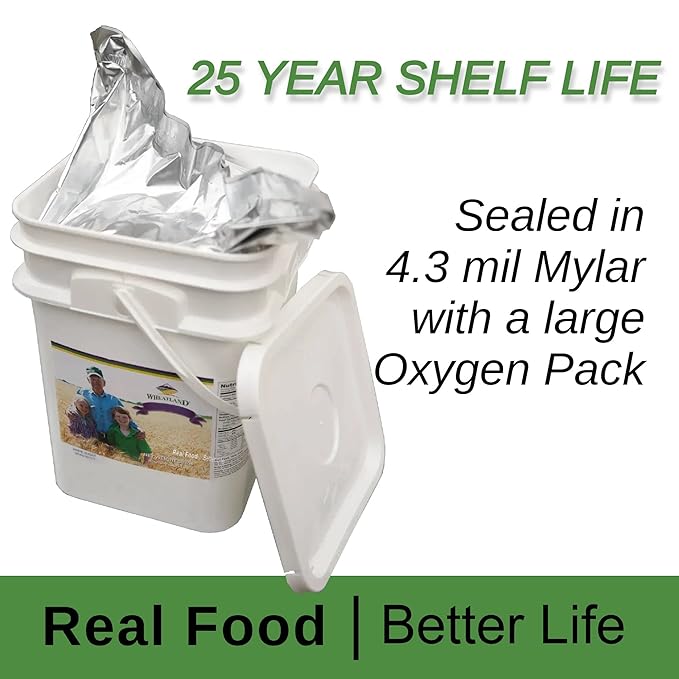 Wheatland™ Lentils • 20lb • Mylar, Oxygen Absorber and Bucket Provide 25 Year Shelf Life • Lab Tested ISO 17025 Verified Chemical-Free • Never Irradiated, No Desiccants and Non GMO • High Trust Seller • Emergency Food Storage• Wheatland 40 Year Legacy