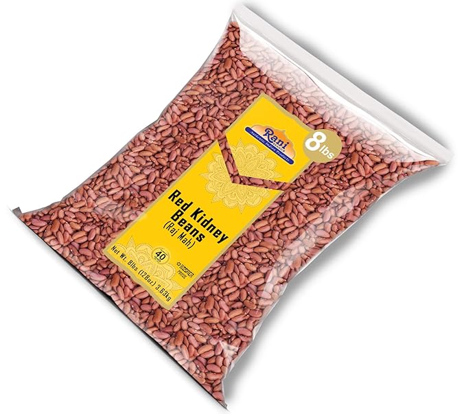 Rani Red Kidney Beans, Light 128oz (8lbs) 3.63kg Bulk ~ All Natural | Vegan | Gluten Friendly | NON-GMO | Kosher | Raj Mah
