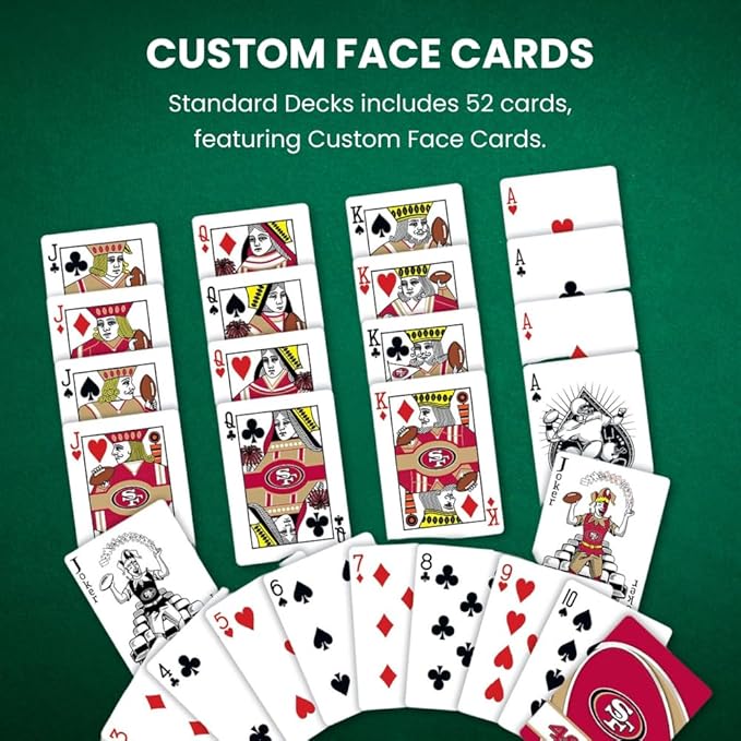 MasterPieces - NFL Playing Cards, Officially Licensed Cincinnati Bengals Football Deck, Family Games for Adults and Kids, Standard Size