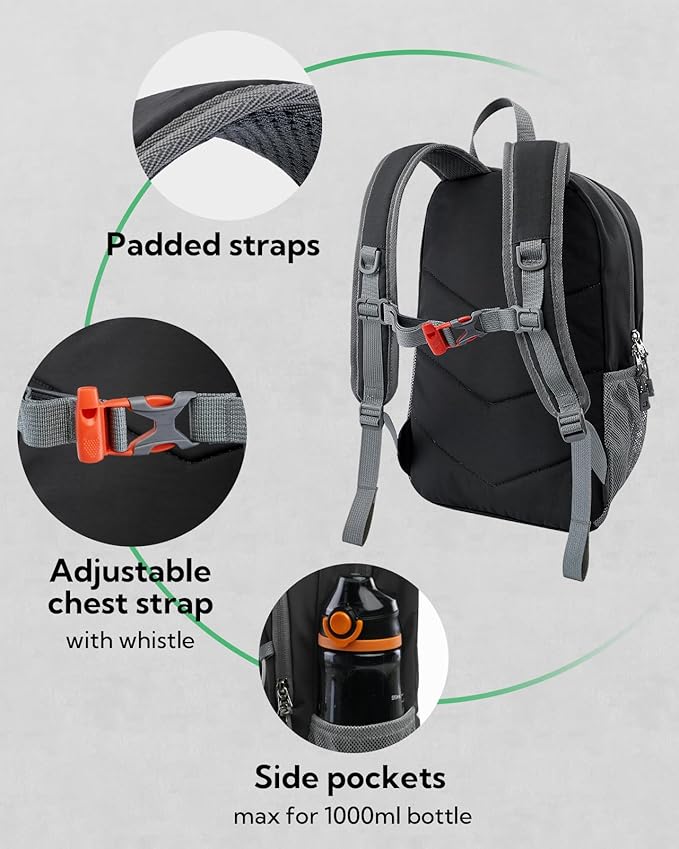 WATERFLY 12L Small Hiking Backpack: Day Pack Lightweight Travel Bag Camping Fitness Cycling Outdoor Sports Daypack For Women Men