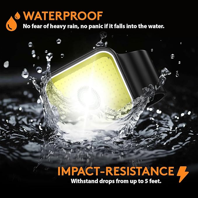 Yls Running Light, Rechargeable Clip on Running Lights, 12 Modes, Motion Sensor, Magnetic, Dog Lights for Night Walking, Camping, Outdoor Adventure