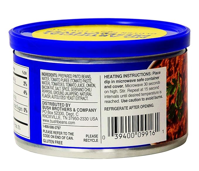 Bush?™s Best Original Bean Dip, 9.5 Ounce (Pack of 12)