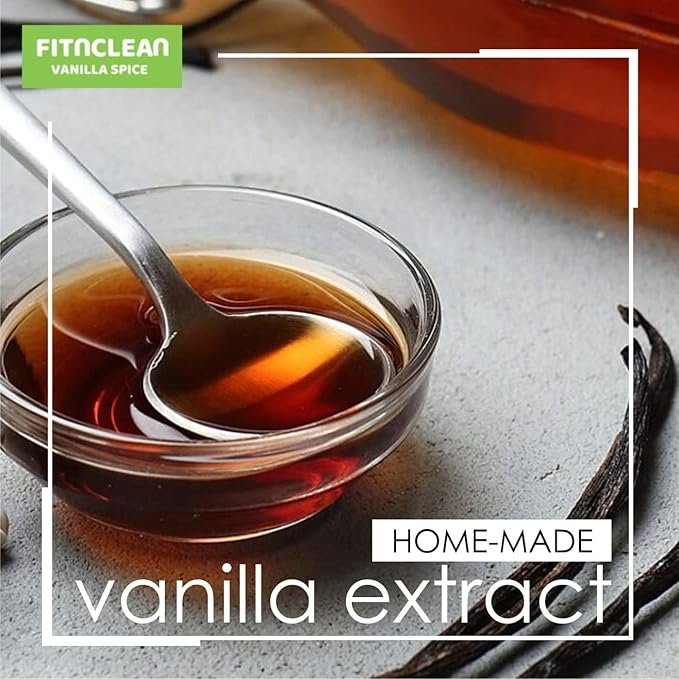 2oz Tahitian Vanilla Beans Grade A for Extract, Cooking and Baking by FITNCLEAN VANILLA| 2 Ounces (1/8Lb) Bulk 6"-7" Fresh Gourmet NON-GMO Pods