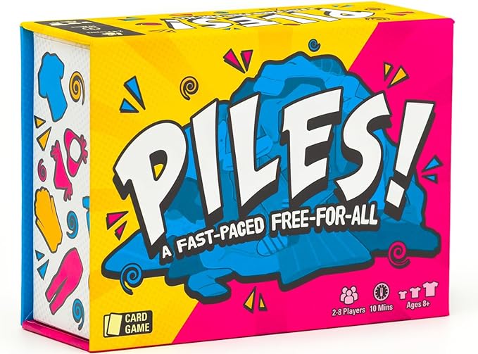 Piles ??Card Games ??Family Games ??for Kids 8 and Up ??for Adults ??Family Game Night ??Travel & Memory Game ??Party Games ??10 Mins