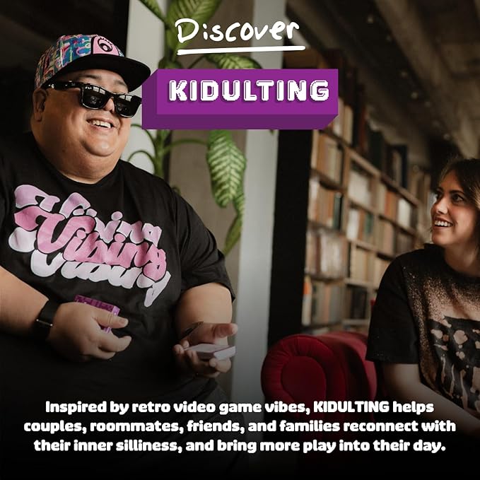 The Skin Deep Kidulting Fun Couples Card Game - Prompts to Create Funny Moments Between Couples & Friends - Inject Fun & Spontaneity Into Daily Interactions - Unique Gift & Date Night Idea