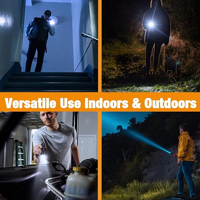 EverBrite Mini LED Flashlight, Zoomable High Lumens 350LM, 3 Modes, 3AAA Batteries Included, Compact Handheld Flash Light for Camping, Emergency, Home ??Black