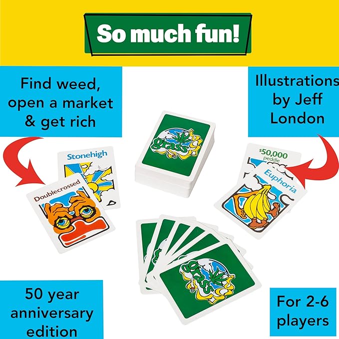 TDC Games Grass Card Game for Adults