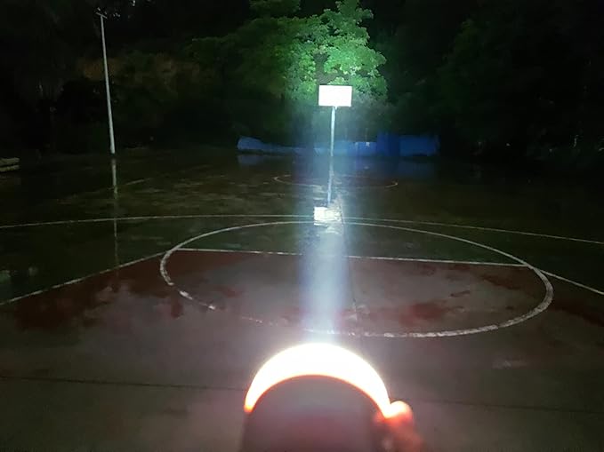 LIT-PaTH LED Camping Lantern, Rechargeable Light with Magnet Base, 2200 mAh, Survival Kit for Emergency, Hurricane, Outage, Medium Orange, 2 Pack