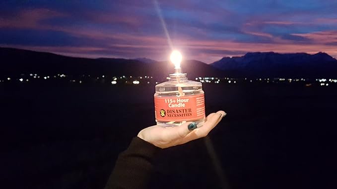 115 Hour Plus Emergency Candles, Clear Mist - Set of 3 Long-Burning Survival Candles