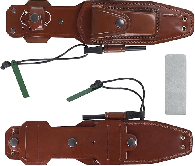 iFIELD Survival Knife Workout MOVA Satin Blade, Includes Sheath, Survival Knife, Camping Tool for Fishing, Hunting, Sport Activity