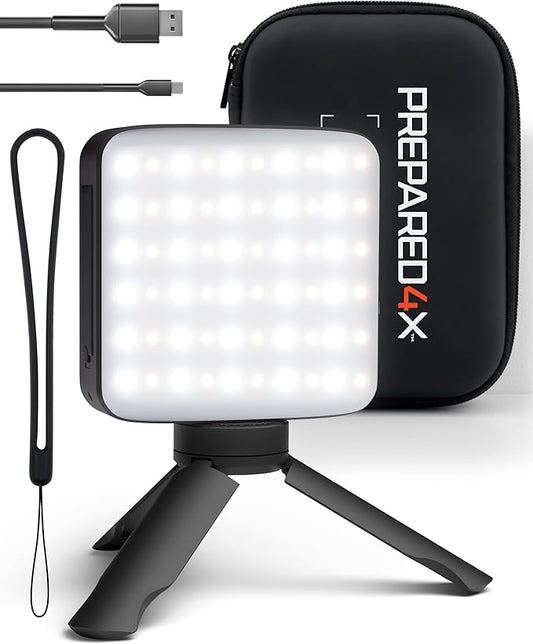 PREPARED4X Camping Lantern - Hanging Lantern w/ Bright & Warm Adjustable Lighting - Emergency Lantern w/ USB-C Charging Port - Rechargeable Camping Light for Power Outage, Tent, Outdoor, Hiking, Camp