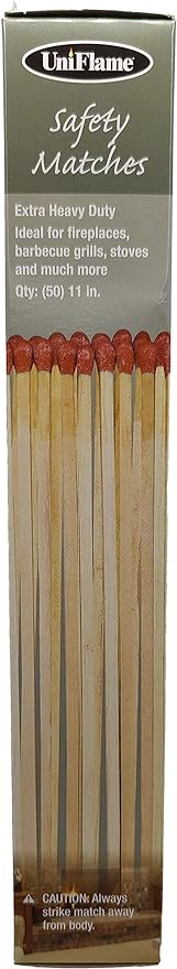 11" Extra Long Safety Matches, Heavy Duty Safety Long Wooden Matches for Indoor & Outdoor Grill, 11" Lengthy Match for Lighting Fireplace, Candles, Firepits, BBQ Grill & Camping - Pack of 9(450 Match)