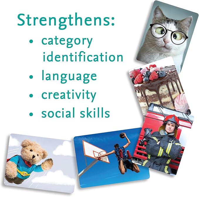 MindWare PicWits, Funny Quick Wit Picture Captioning Card Game, Quick 30-Minute Game Play, Ages 5 and up - Silly & Sweet